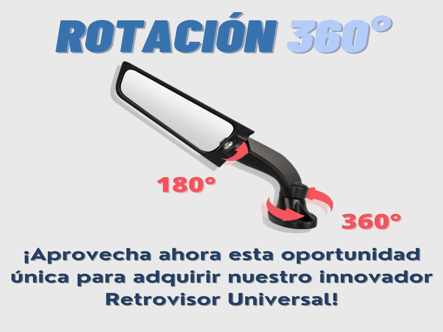 RETROVISOR UNIVERSAL PARA MOTO