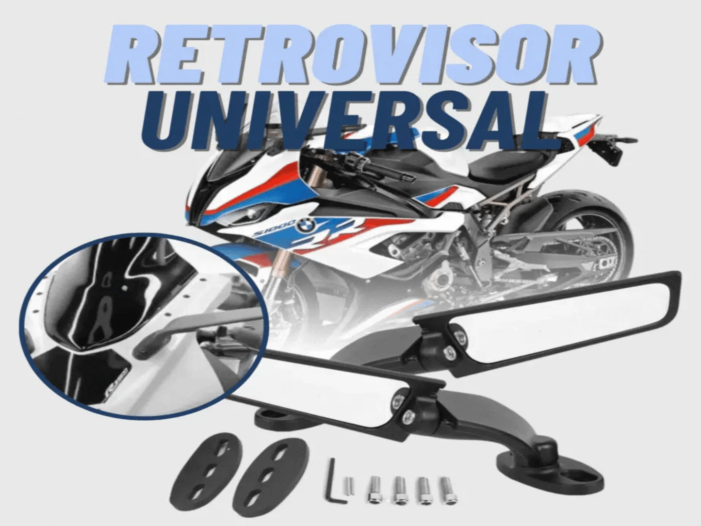 RETROVISOR UNIVERSAL PARA MOTO